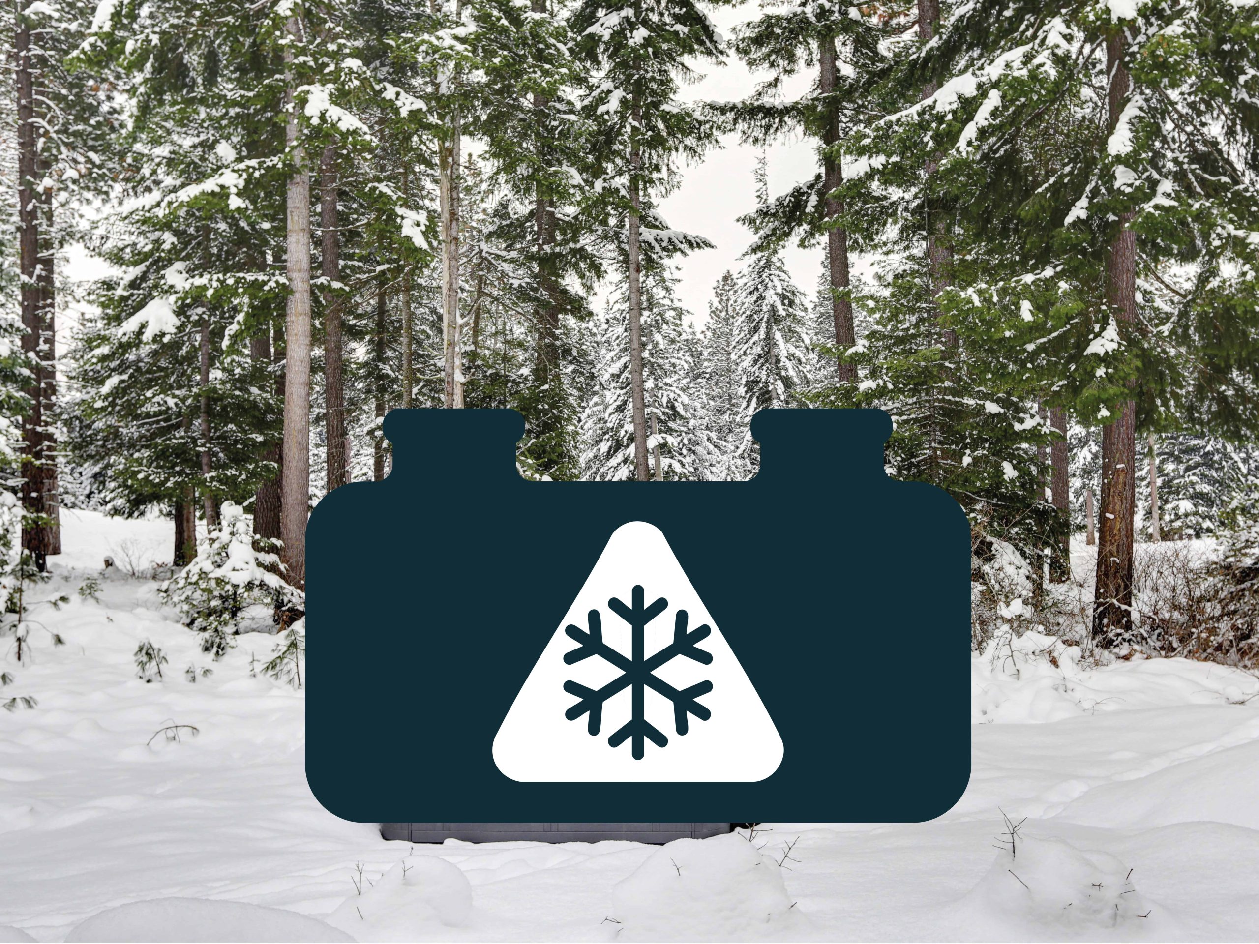 Fosse septique en hiver